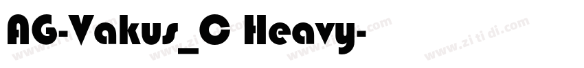AG-Vakus_C Heavy字体转换